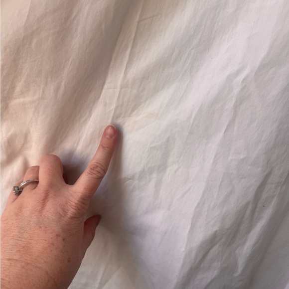 White Pearl-Embellished Women’s Button Down Shirt Vintage Size Medium - Picture 7 of 7